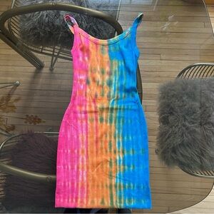 Verona Tank Dress in Sorbet Ripple